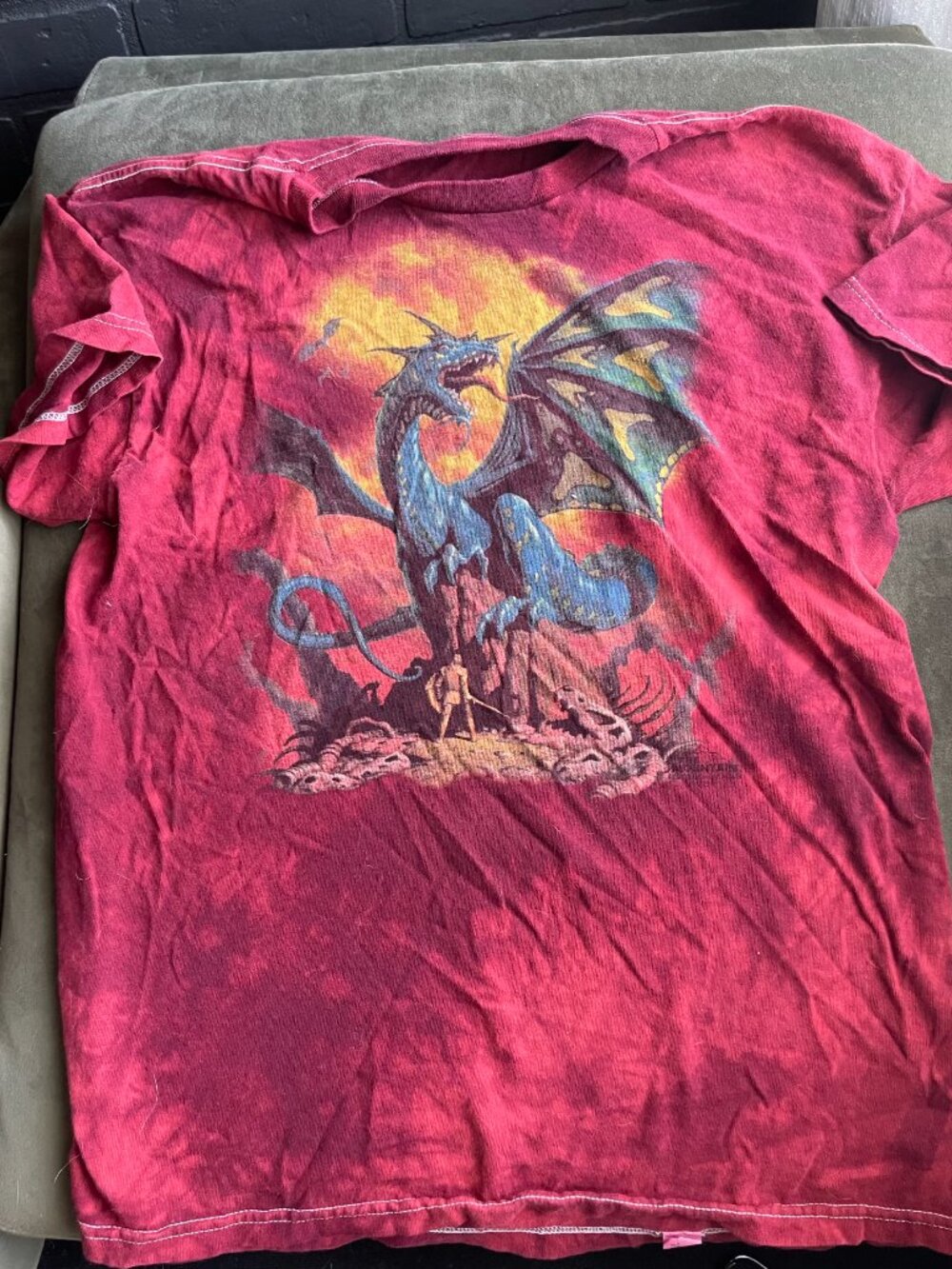 Vintage The Mountain Dragon Graphic Tee Shirt